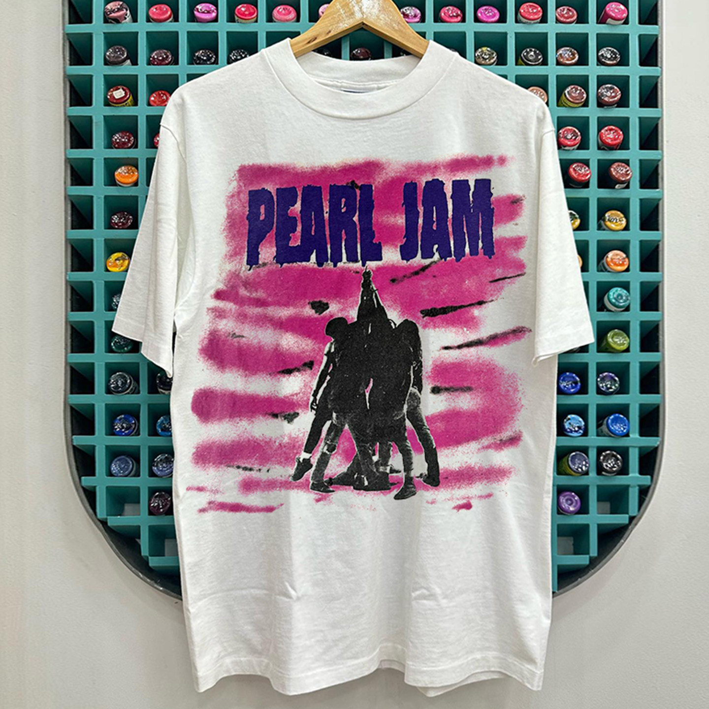 Pearl Jam珍珠酱乐队摇滚短袖T恤vibe氛围感美式复古小领口半袖潮