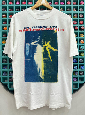 The Flaming Lips烈焰红唇合唱团专辑短袖T恤cec美式复古潮牌半袖