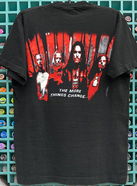 Machine Head机械头乐队短袖T恤潮牌vintage复古高街重磅纯棉半袖