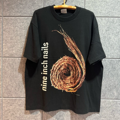 Nine Inch Nails九寸钉乐队美式复古摇滚风chic嘻哈痞帅短袖T恤潮