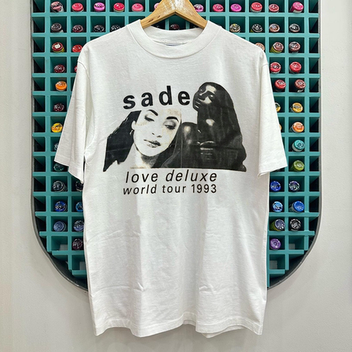 Sade莎黛乐队Love Deluxe美式复古做旧风极简重磅棉潮流短袖T恤