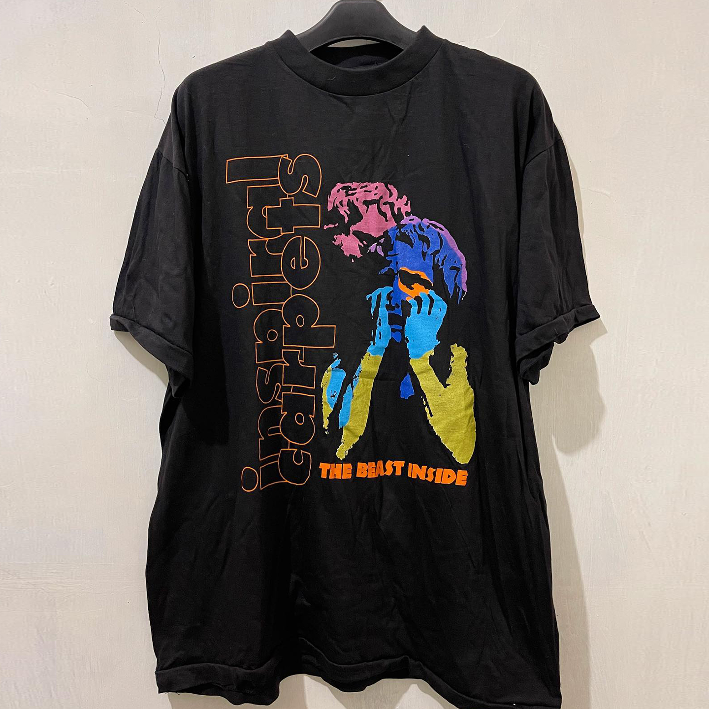 重磅潮牌纯棉小领口美式短袖T恤