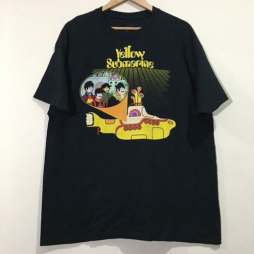 The Beatles披头士乐队甲壳虫黄色潜水艇短袖美式街头摇滚男女T恤