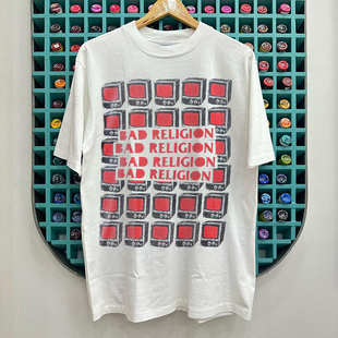 Bad Religion硬核摇滚乐队短袖T恤vintage氛围感美式学院风半袖潮