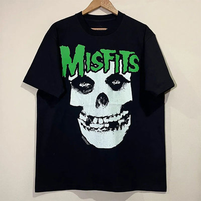 THE MISFITS 经典朋克乐队美式潮牌男女短袖欧美复古潮流情侣T恤