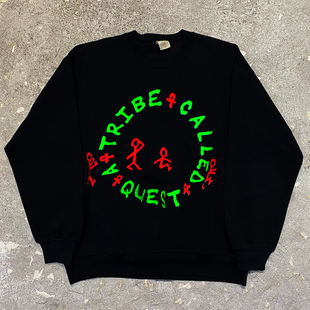 A Tribe Called Quest乐队嘻哈说唱长袖男女vintage复古痞帅卫衣