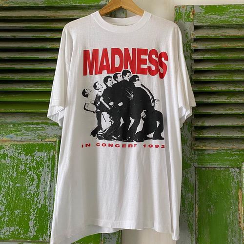 ska乐队Madness美式复古纪念朋克短袖T恤hiphop宽松慵懒风半袖潮