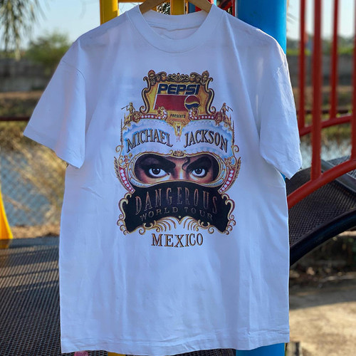 欧美潮牌MichaelJackson迈克尔杰克逊高街复古vintage男女短袖T恤