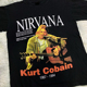 Kurt Cobain科特柯本涅槃乐队主唱高街重磅短袖 oversize质感男T恤
