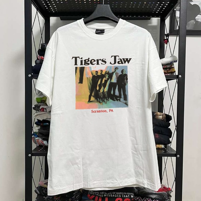 Tigers Jaw乐队哥特风高街质感短袖T恤美式复古post-punk短袖T恤
