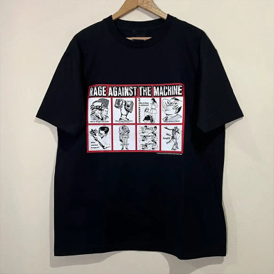 Rage Against the Machine欧美重金属摇滚乐队潮牌短袖T恤情侣装