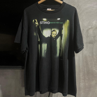 潮 T恤FOG高街小领口重磅纯棉半袖 Brand NEWDay另类摇滚哥特风短袖