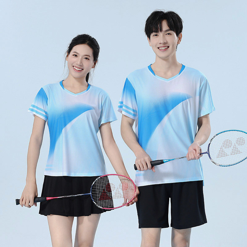 新款羽毛球服男女款套装速干透气短袖网球训练服乒乓球运动服定制