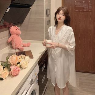 桑蚕丝真丝睡衣女夏2026年新款性感短袖高级感家居服白色公主睡裙