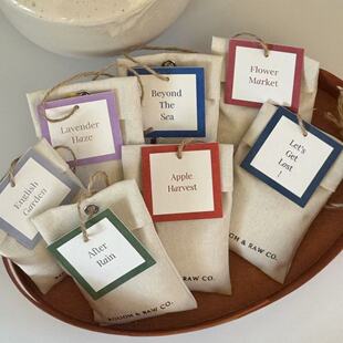 ROUGH&RAW CO荒朴室内香包卧室汽车衣柜除味香挂香囊家居香氛礼物