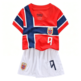 儿童挪威国家队哈兰德9号球衣2026足球服亲子装Haaland Jersey