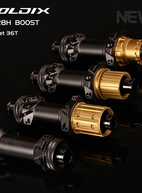 GOLDIX M241山地碟刹花鼓24H/28孔直拉中锁36T棘轮BOOST自行车刹