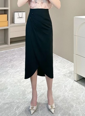 【堂家】裙子77025包臀半身中长裙泉熙正品女装中国风