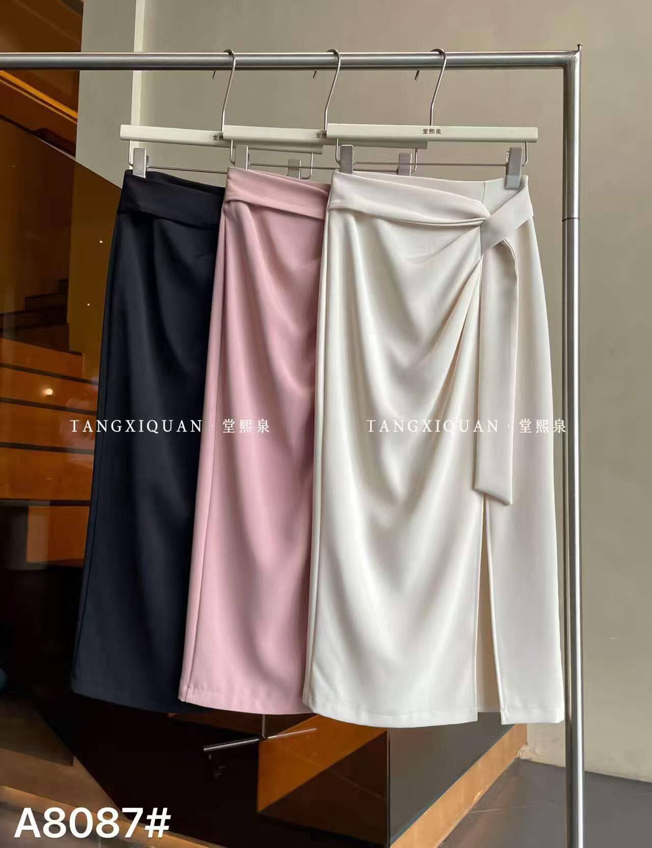 【堂家TXQ】A8087裙子半身包臀中长直筒包裙泉熙女夏装