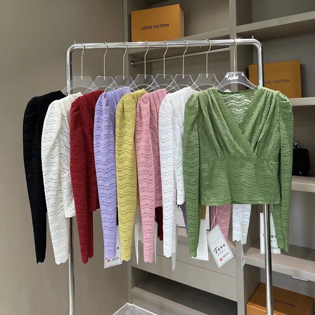 【堂家】蕾丝66021上衣春装长袖T恤秋装泉熙正品女装修身