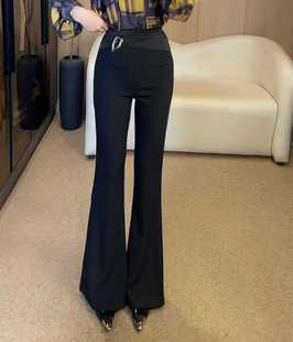 高腰裤 Y731喇叭裤 秋季 泉熙正品 弹力面料 女装 堂家TXQ