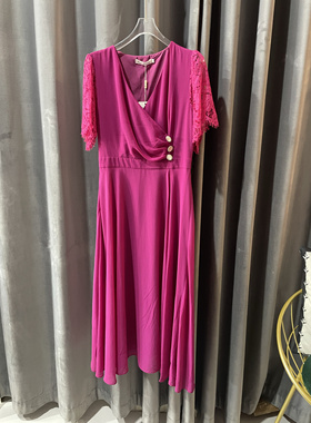 【女人秀】81238夏装长款时尚连衣裙女