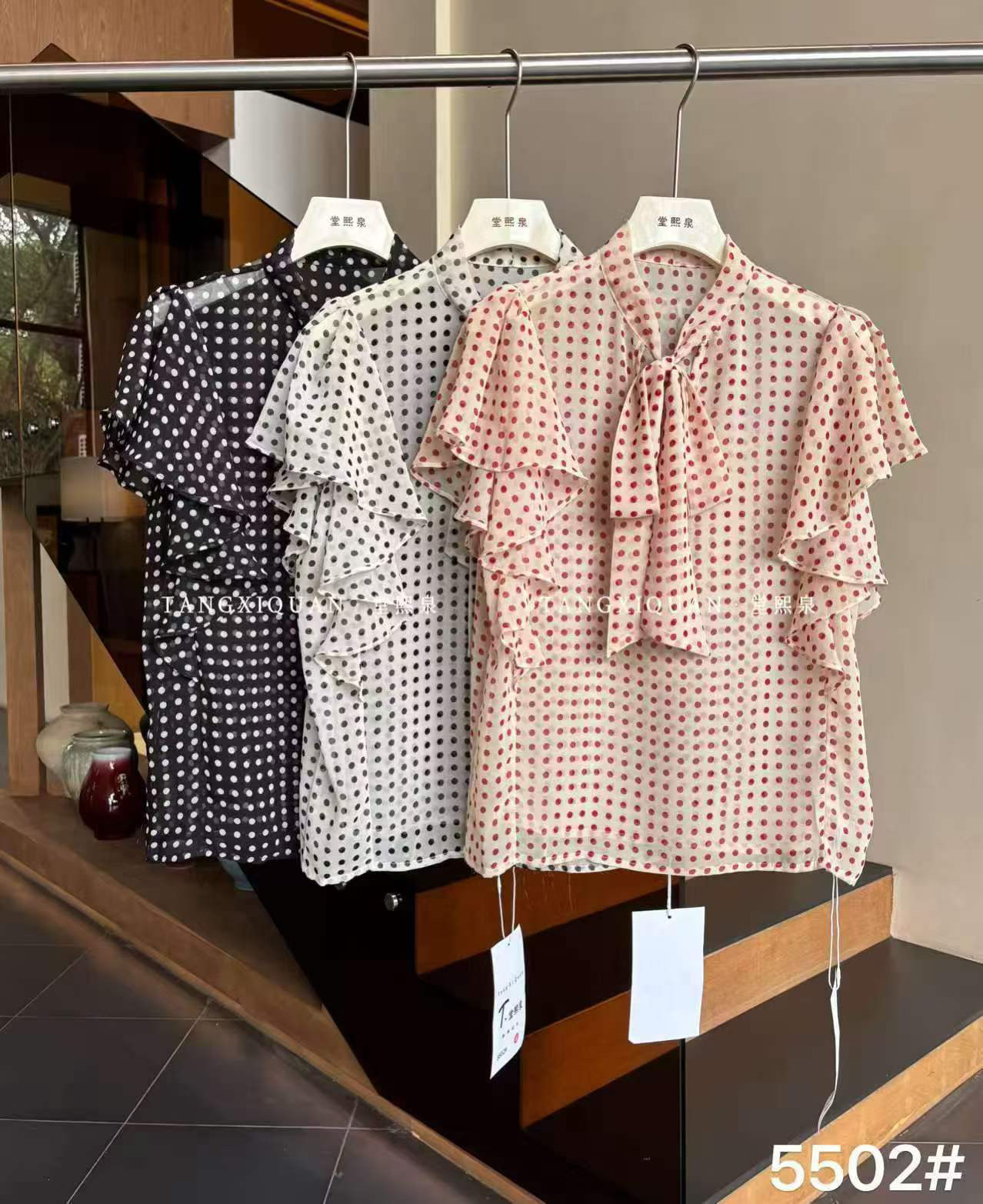 【堂家TXQ】5502夏装短袖衬衫泉熙正品衬衣小衫