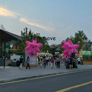 充气灯光花气模荷花朵树木园林景观向日葵装饰道具出口气模定制