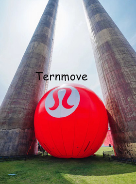 商场美陈充气气模网红打卡大型红色气球室外装饰充气PVC气膜定制