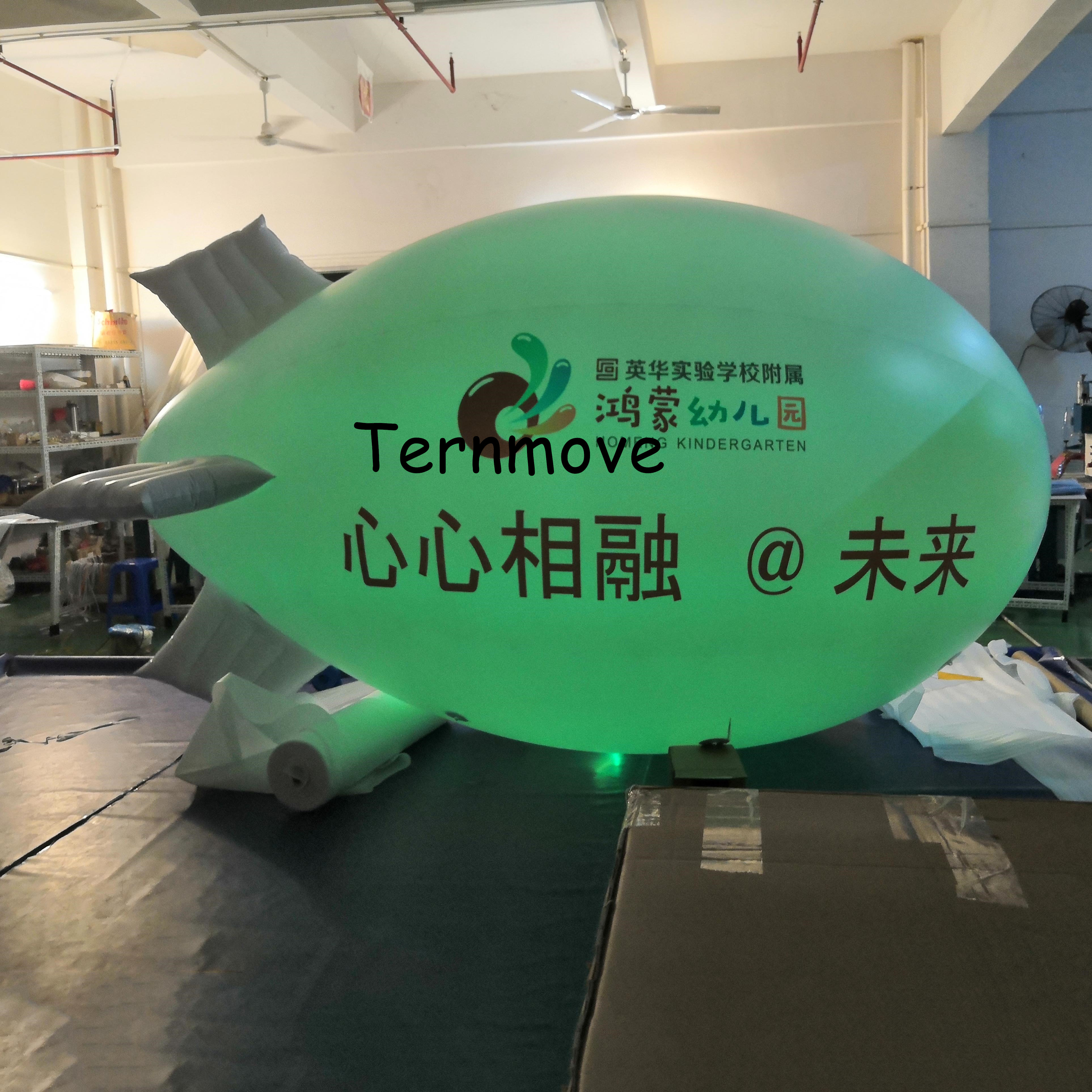 发光充气飞艇气模pvc空飘卡通升空气球开业广告氦气球商业美陈图片