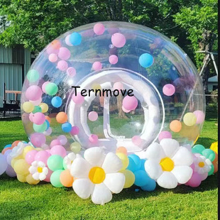 house出口 网红速开充气泡泡屋防风帐篷户外透明星空露营bubble