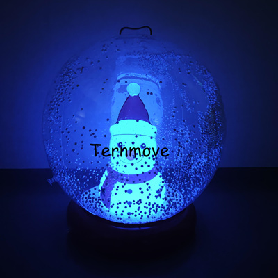 PVC充气圣诞装饰球christmas带灯LED庭院气球氛围圣场景装饰球