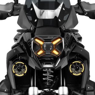 LoneRider大灯保护 BMW 宝马R1300GS大灯保护罩黄色透明罩