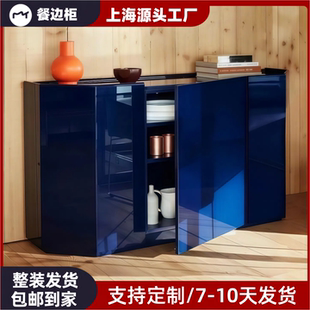 意式 饰柜定制 烤漆餐边柜实木入户玄关柜多功能收纳储物柜鞋 柜装