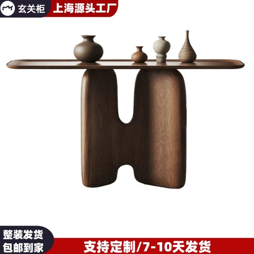 中古风玄关台入户玄关柜装饰柜