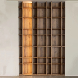 厂北欧烤漆书柜置物架展示架书架实木落地储物架现代简约壁挂柜包