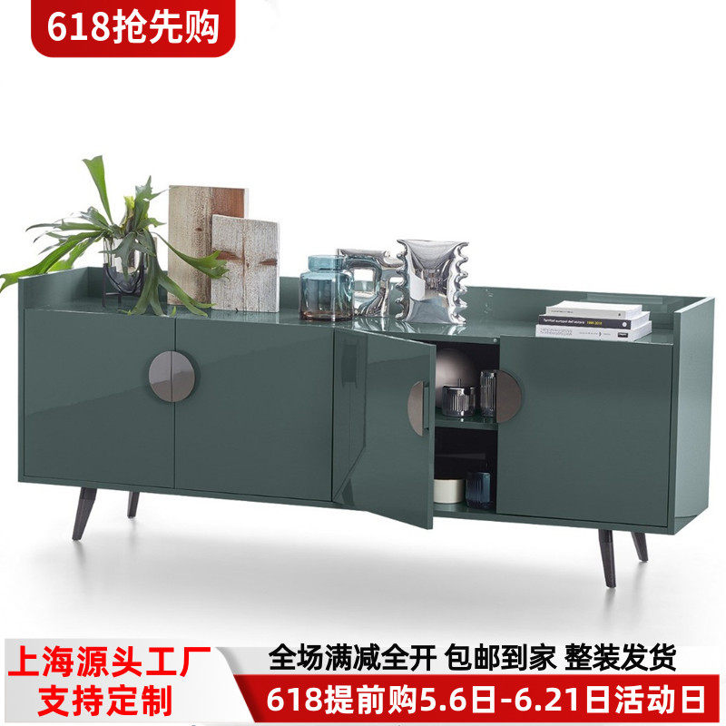北欧轻奢餐边柜钢琴烤漆玄关储物柜现代简约酒柜茶水柜正品推荐