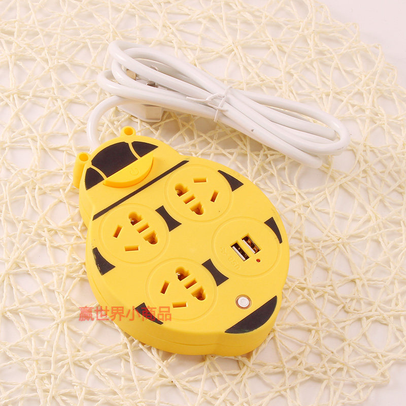 多功能插座面板多孔家用智能创意插板带线usb长线插排插线板可爱在类目 电子/电工, 接线板/插头, 接线板中 - 来自Buy2taobao.com提供专业的淘宝代购服务