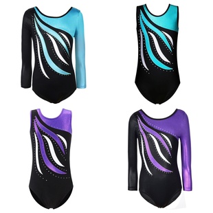 儿童体操服亚马逊热卖比赛服练功服芭蕾舞连体衣Girl kid Leotard
