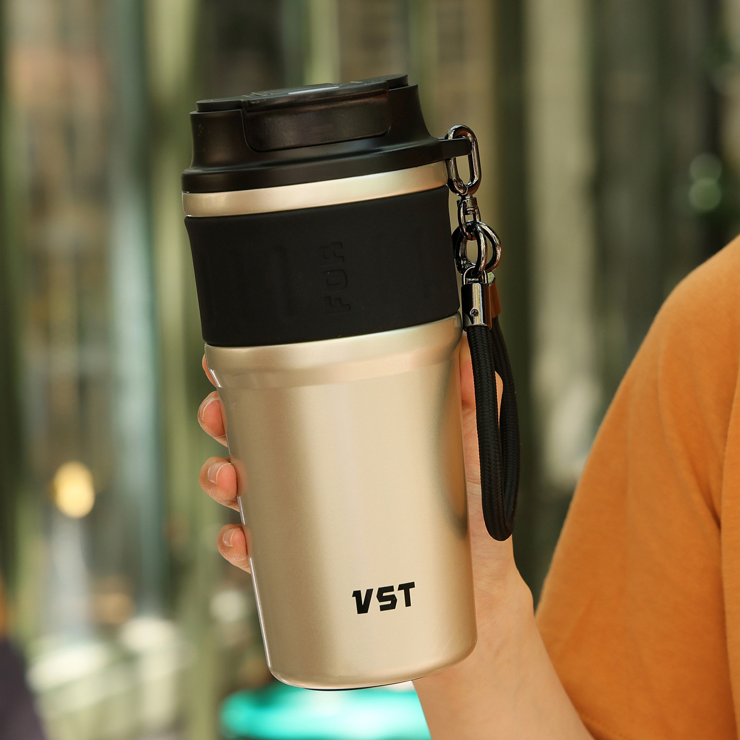 双饮保温杯男士泡茶车载陶瓷内胆水杯便携外带咖啡杯茶水分离杯子