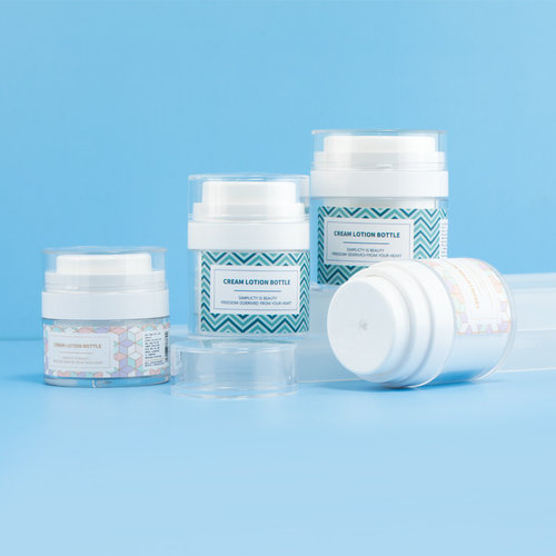 按压面霜瓶真空膏霜盒乳液分装瓶旅行化妆品防晒粉底液便携空瓶子