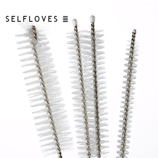 DIY玻璃瓶刷 吸管清洁刷子 试管毛刷 超细去污垢钢丝刷小管道专用