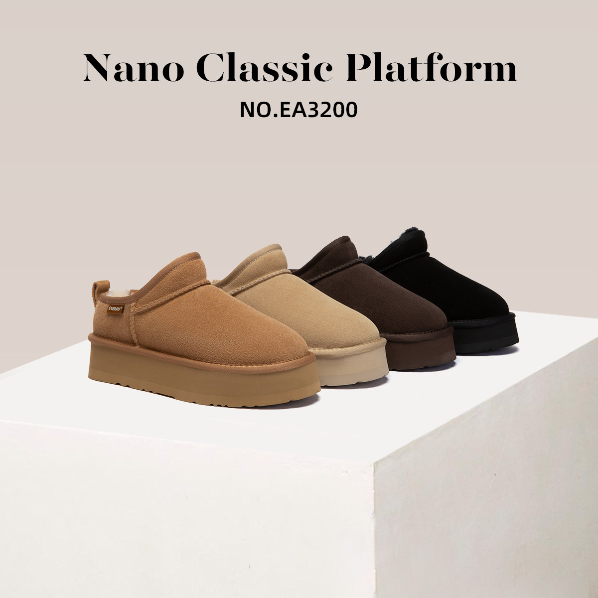 澳洲everau秋冬新款2025包头拖雪地靴厚底加绒羊毛保暖棉鞋3200,女鞋,时尚雪地靴,淘宝优惠券,粉丝福利购,淘宝优惠卷