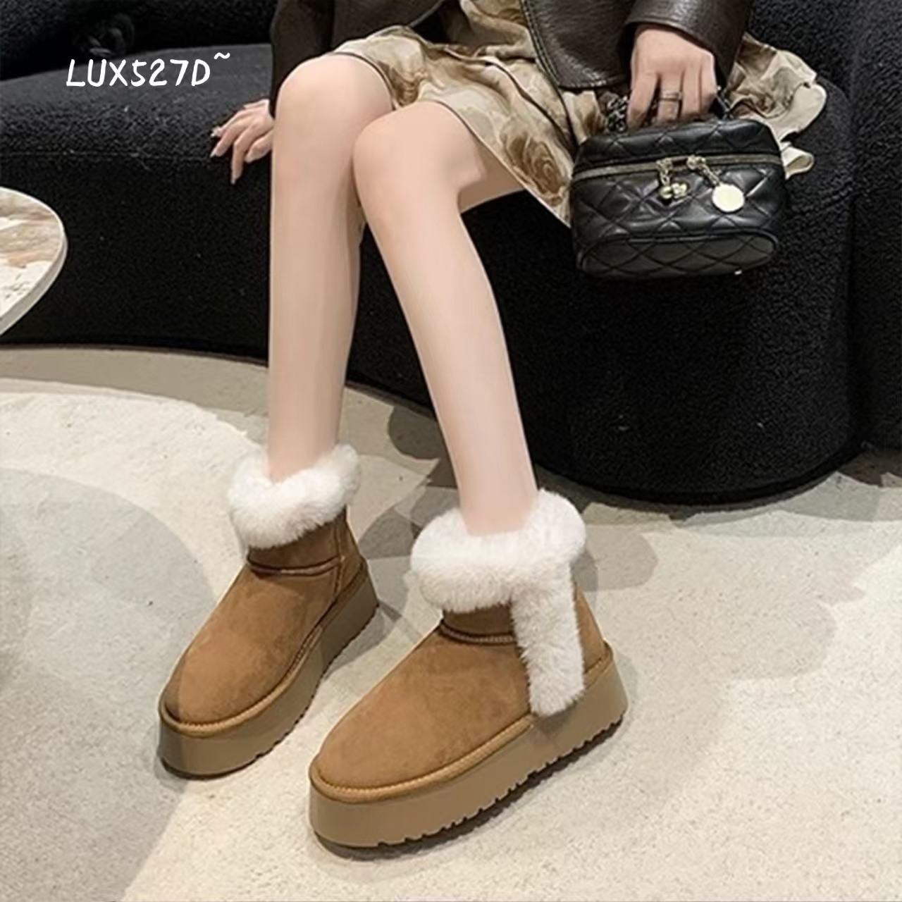 厚底舒适时尚雪地靴冬季新款