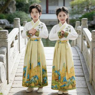 精忠报国月亮照山川此去半生刀剑如梦儿童舞蹈演出服装表演上春山