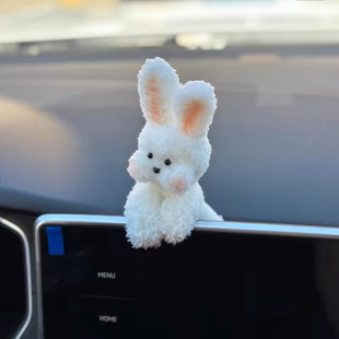 汽车中控台屏幕摆件趴趴装 饰品女生奔驰c260l车载玩偶公仔可爱