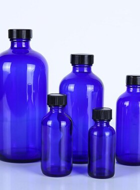 无铅蓝色太阳水杯零极限清理工具归零心灵觉醒纯蓝玻璃瓶买送喷雾