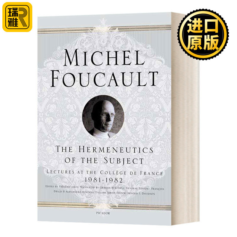 主体解释学 英文原版 The Hermeneutics Of The Subject 福柯法兰西学院课程系列9 1981-1982 Michel Foucault 进口英语原版书籍