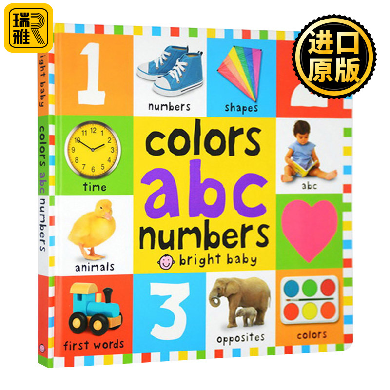 ABC Big Board Books Colors ABC Numbers Priddy Books 书籍/杂志/报纸 儿童读物原版书 原图主图