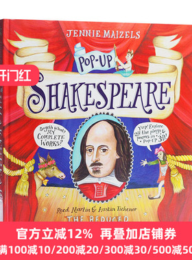 莎士比亚 立体书 英文原版 Pop up Shakespeare 莎翁戏剧诗歌 精装翻翻书 全英文版 Austin Tichenor 进口原版英语书籍